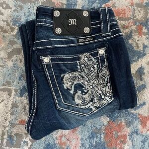 Miss Me Dark Blue Boot Cut Jeans